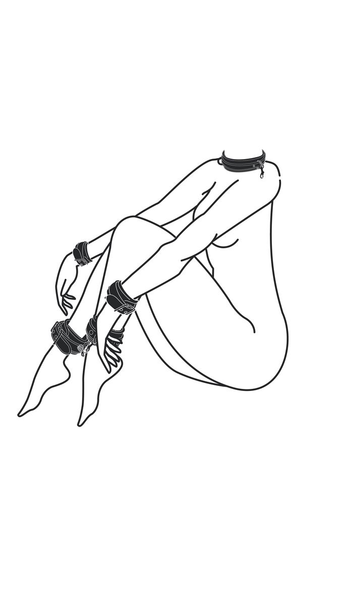 Easytoys Fetish - Bondage Set - Collar Hand and Ankle Cuffs