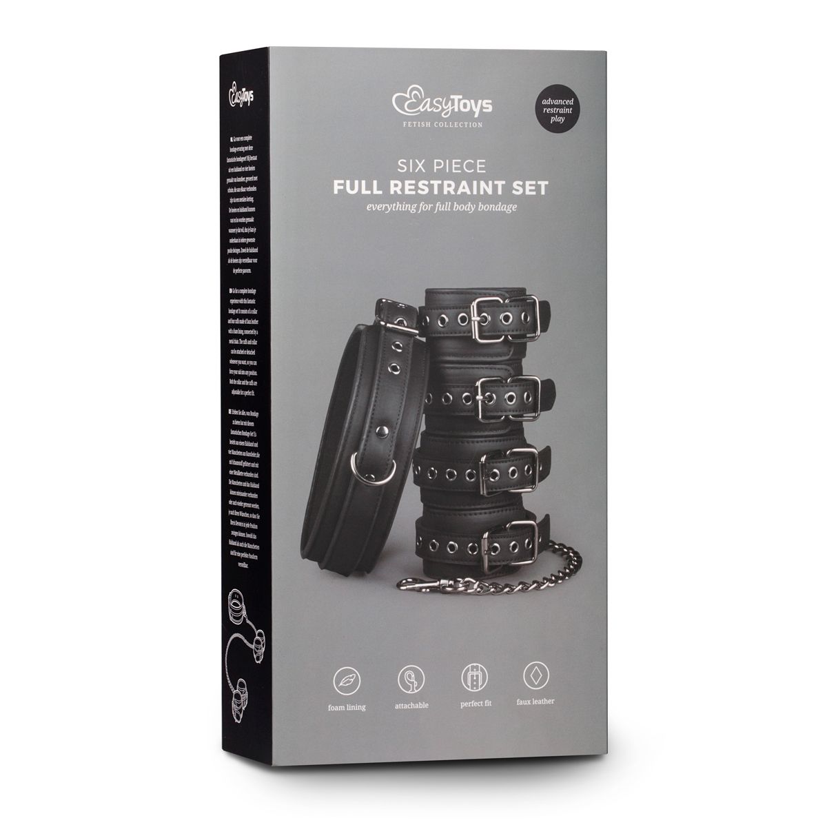 Easytoys Fetish - Bondage Set - Collar Hand and Ankle Cuffs
