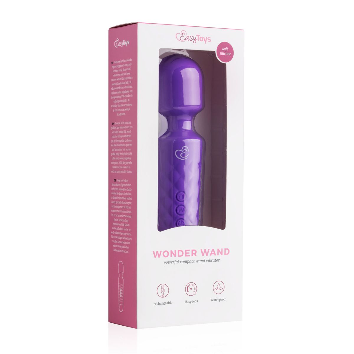 EasyToys Mini Wand Vibrator - Purple