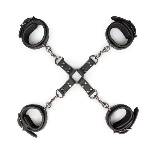 Easytoys Fetish - Hogtie With Hand and Anklecuffs - Black