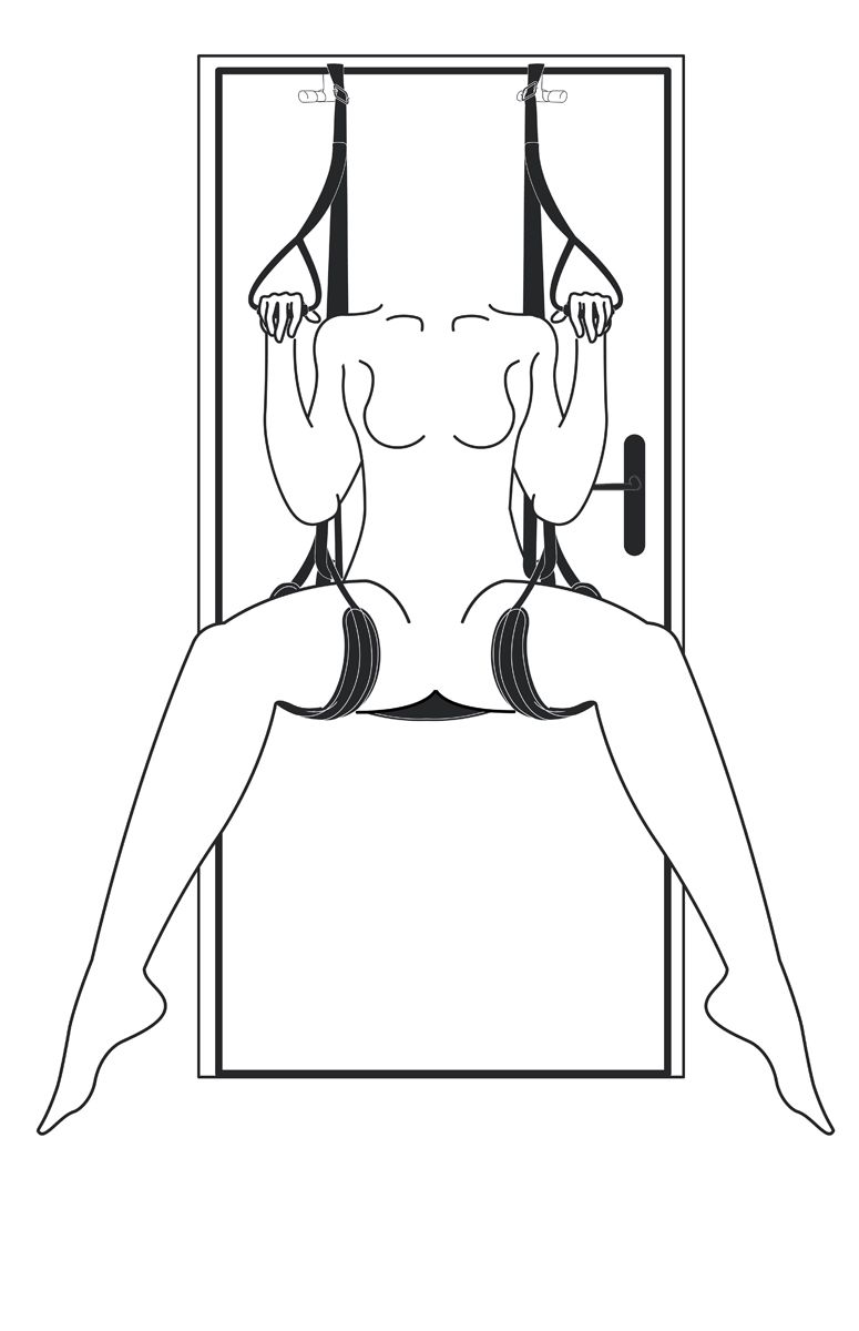 Easytoys Fetish - Leg & Bum Support Over The Door Swing