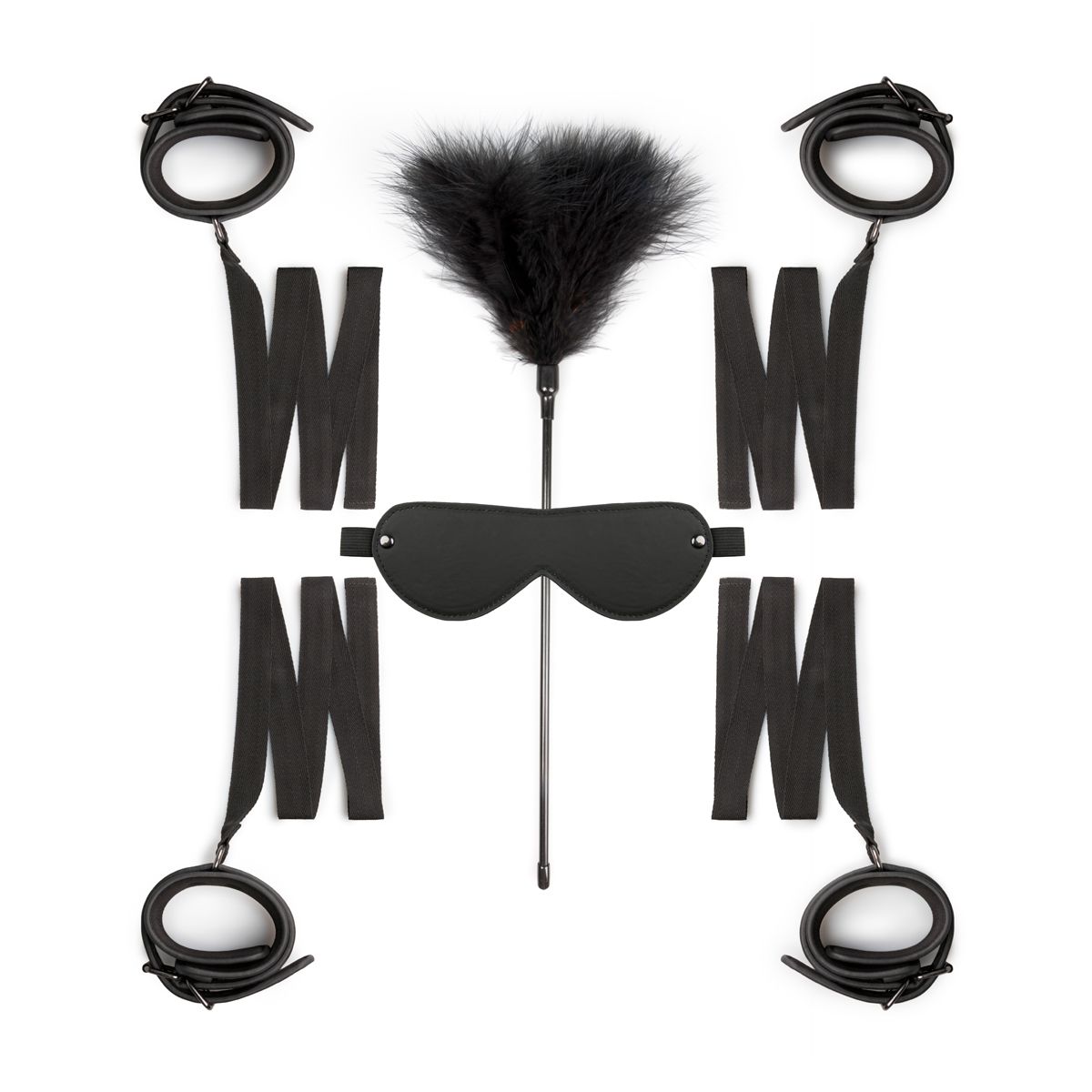 Easytoys Fetish - Bondage Kit - Handcuffs, ankle cuffs & eye mask