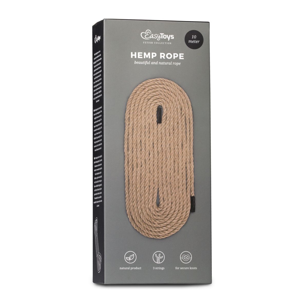 Easytoys Fetish - Hemp Bondage Rope - 10M
