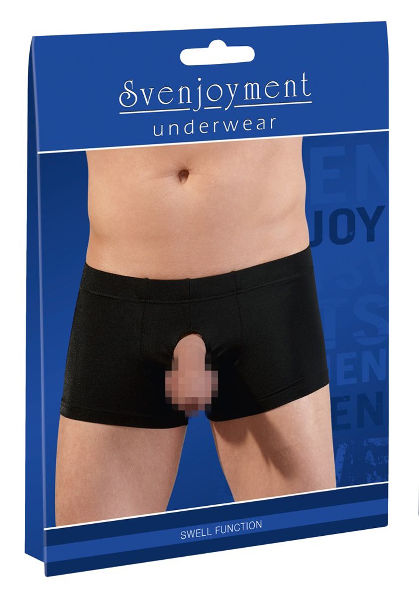 Men's Boxer With Opening - Black