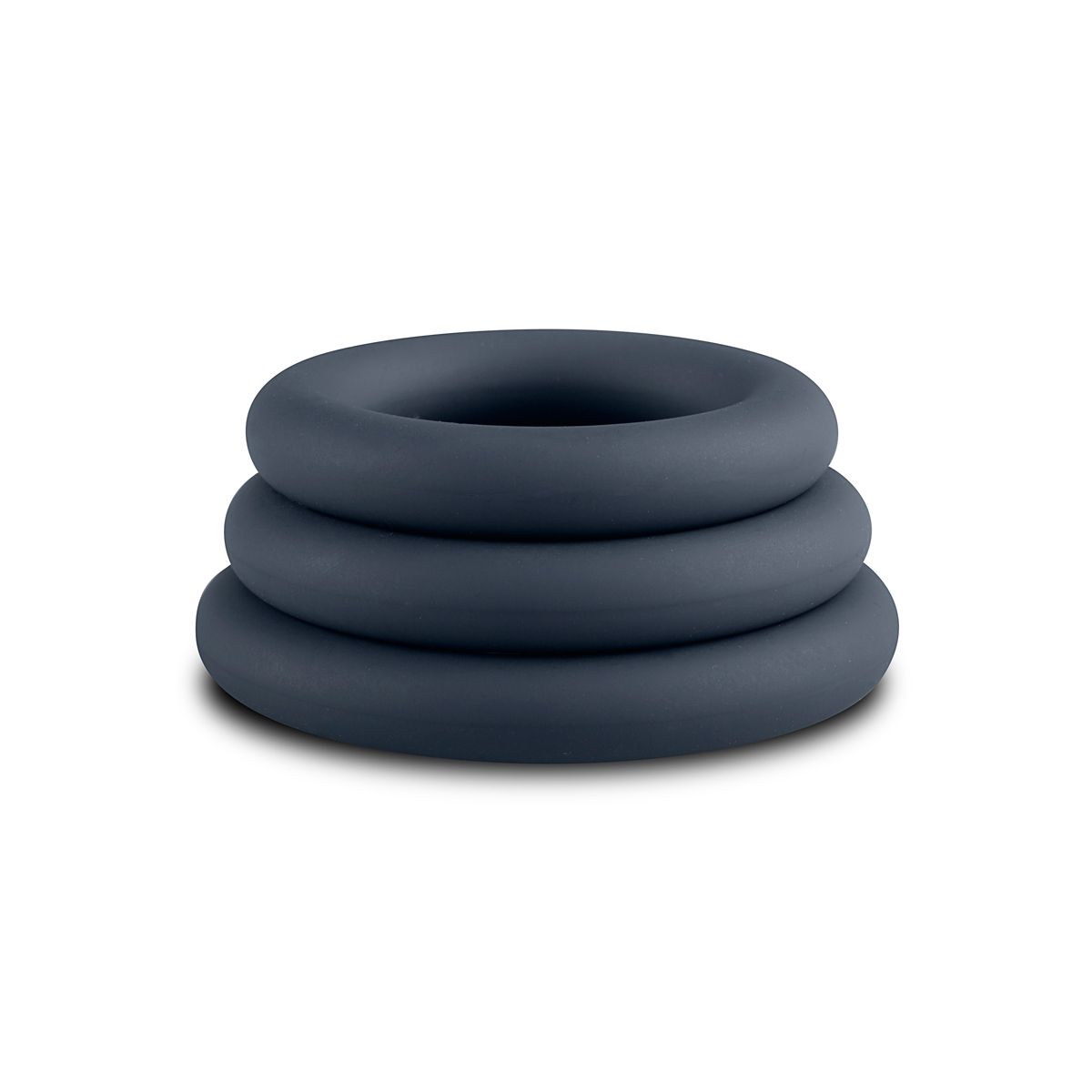 Boners 3-Piece Cock Ring Set - Grey