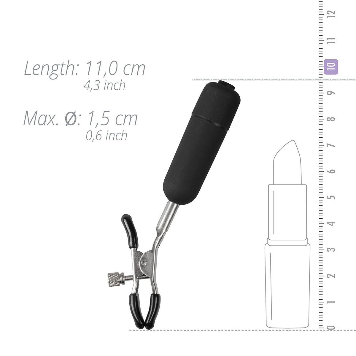 Easytoys Fetish - Nipple Clamps With Vibrating Bullets