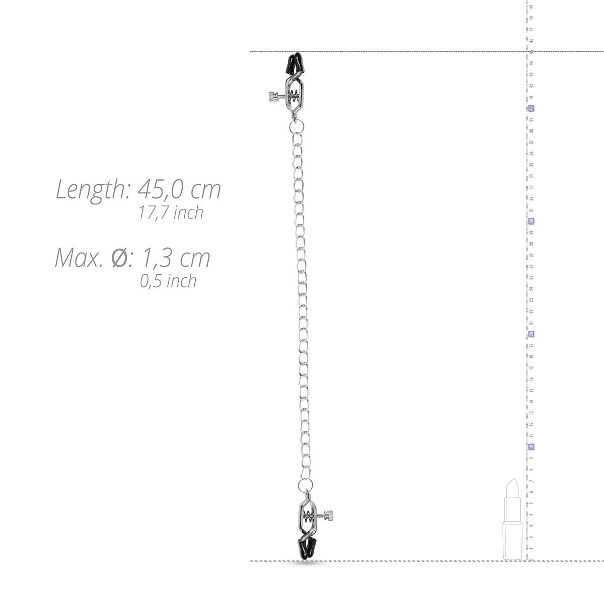 Easytoys Fetish - Big Nipple Clamps With Chain