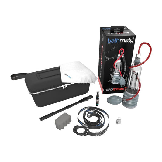Bathmate HydroXtreme 7 pump set with accessories and packaging