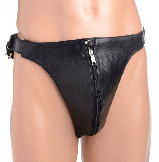 Spiked Leather Confinement Jockstrap