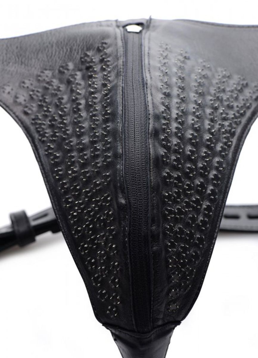 Spiked Leather Confinement Jockstrap