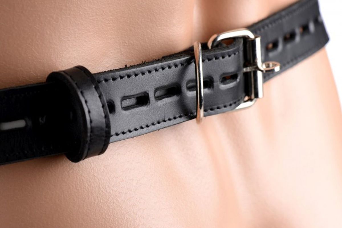 Spiked Leather Confinement Jockstrap