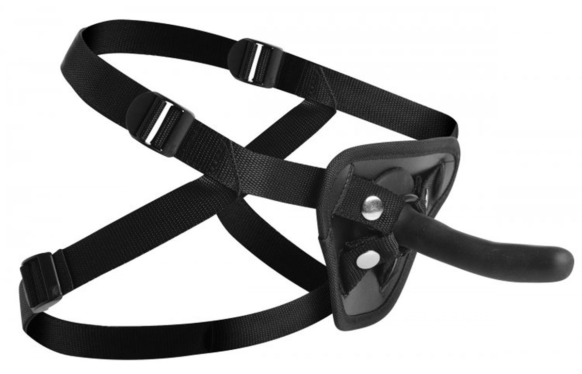 Master Series - Pegged Pegging Dildo with Harness