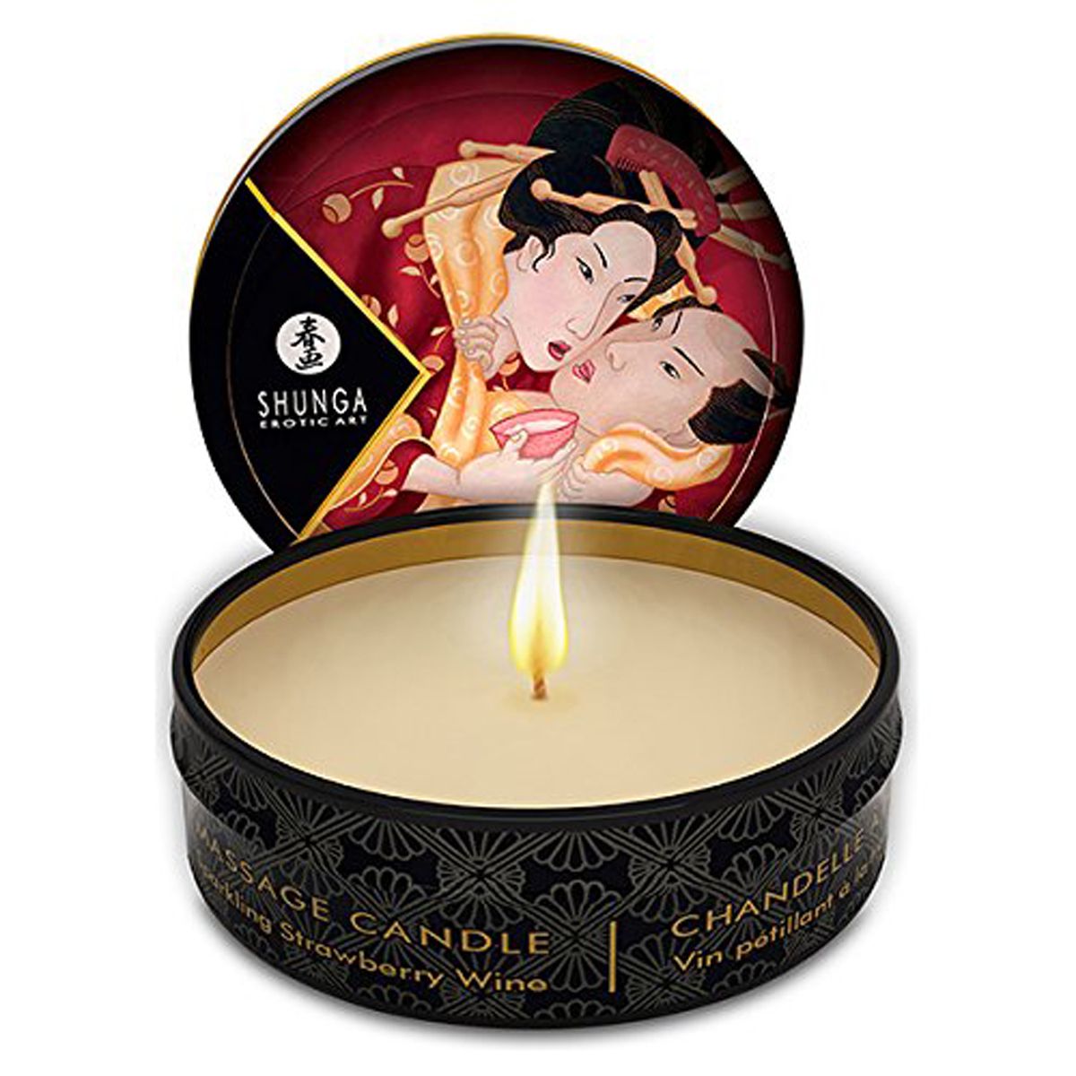 Massage Candle Sparkling Strawberry/Romance 30 ml | Shunga