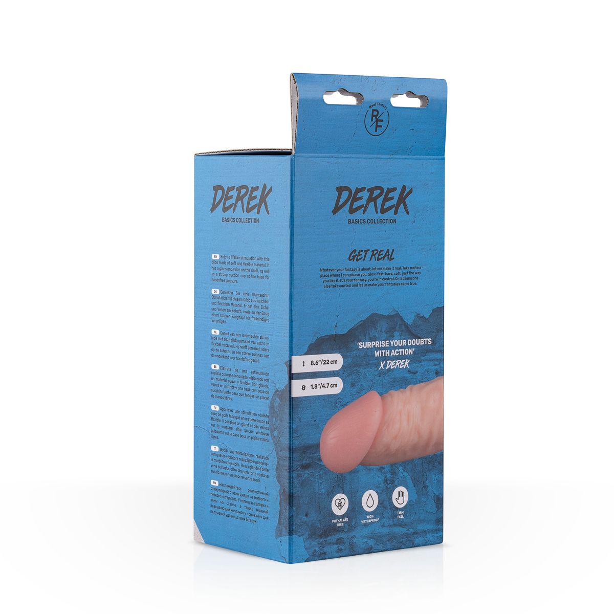 Derek Realistic Dildo - 22 cm