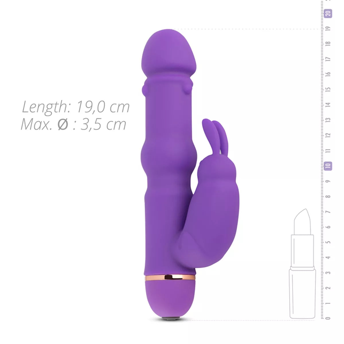 Vibrador Teazers Silicone Rabbit - Roxo