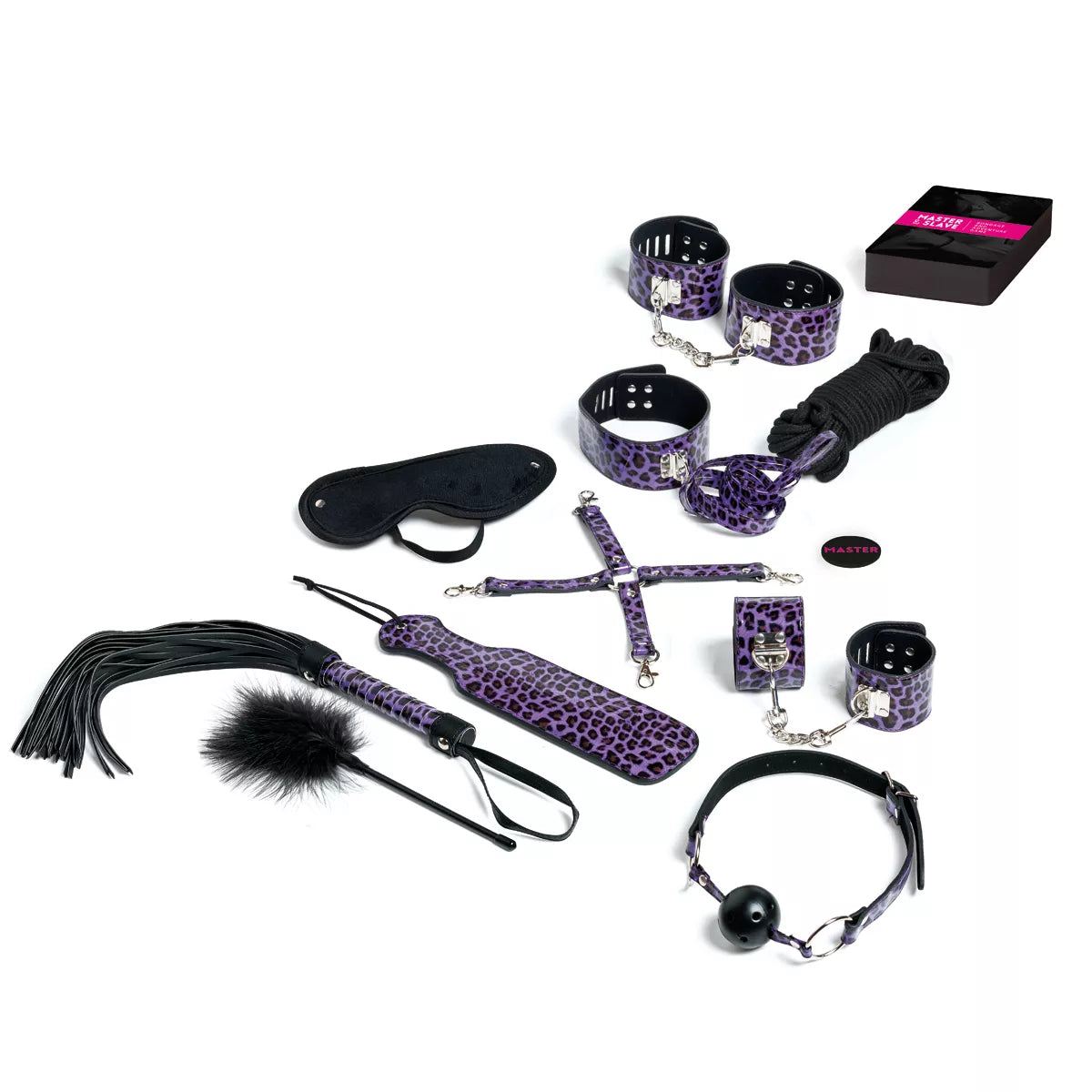 Provoca e Agradada - Jogo de Bondage Mestre e Escravo - Roxo