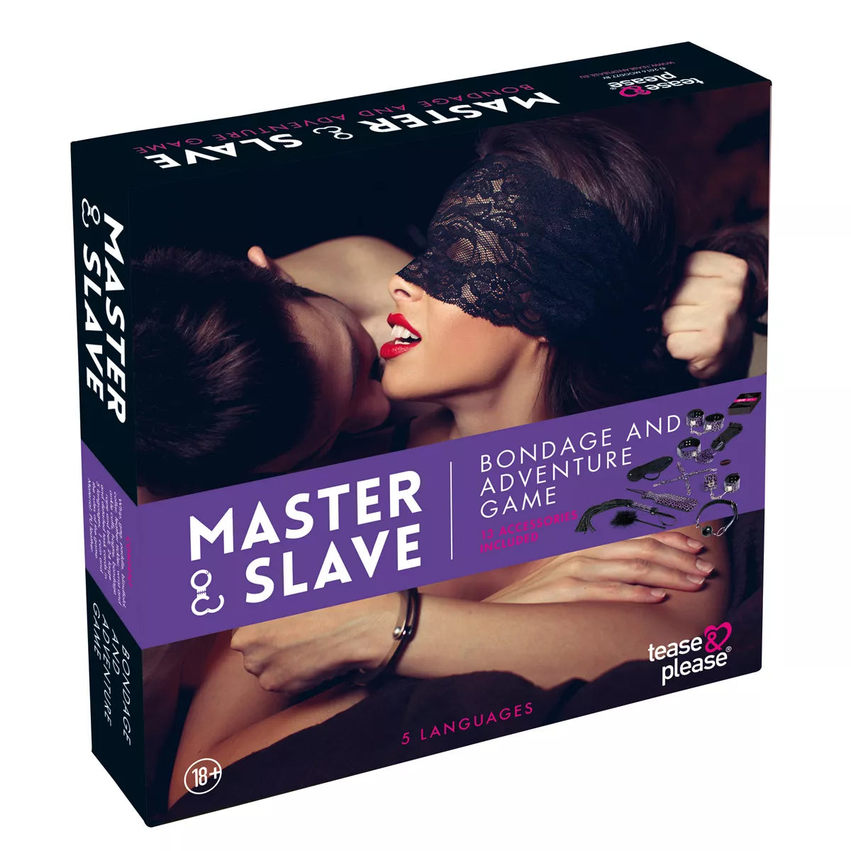 Provoca e Agradada - Jogo de Bondage Mestre e Escravo - Roxo