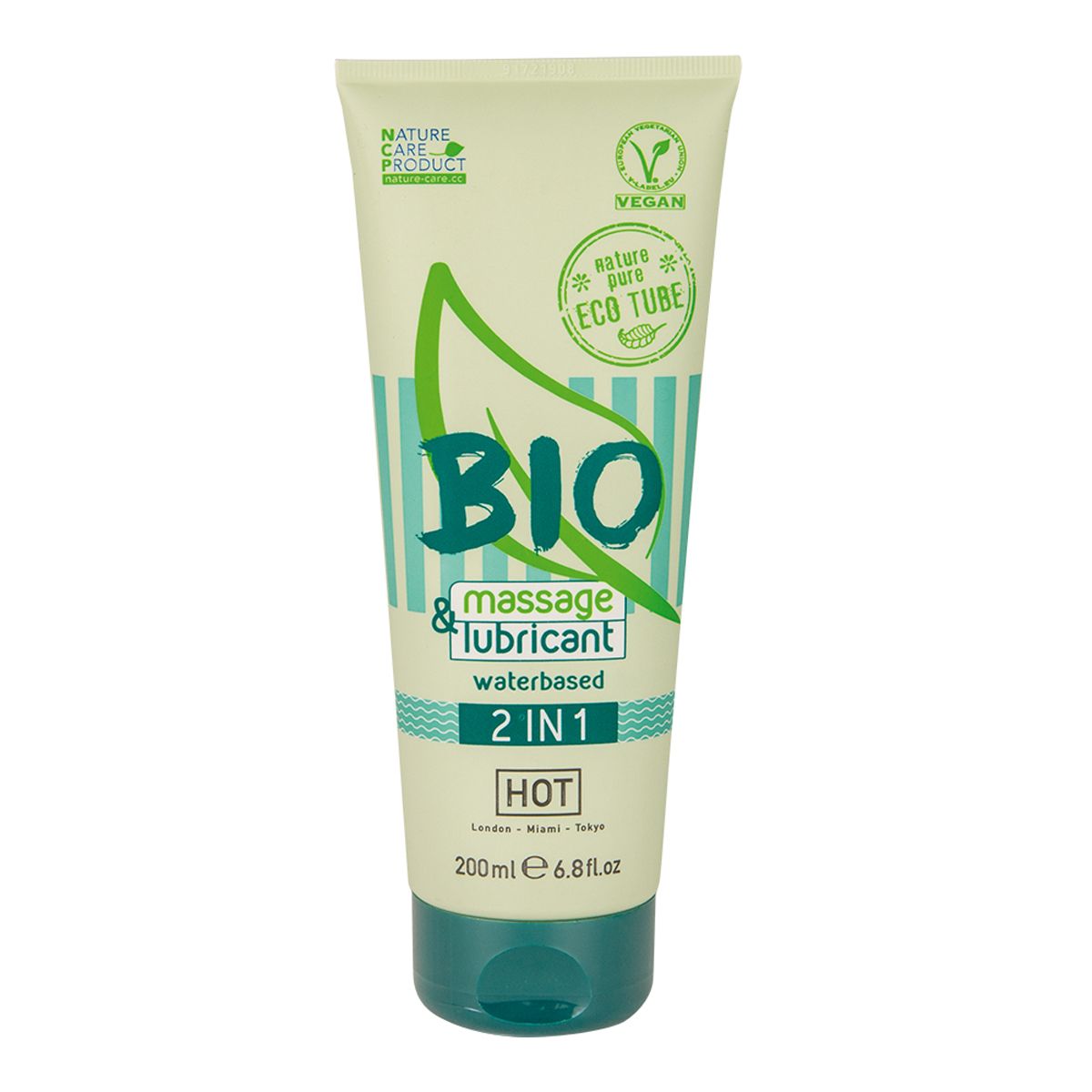 HOT BIO 2 in 1 water-based massage lubricant tube