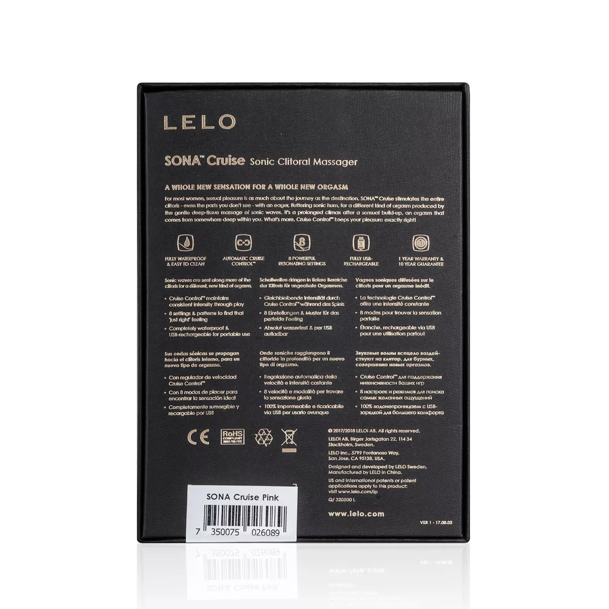 LELO - Sona Air Pressure Vibrator - Pink