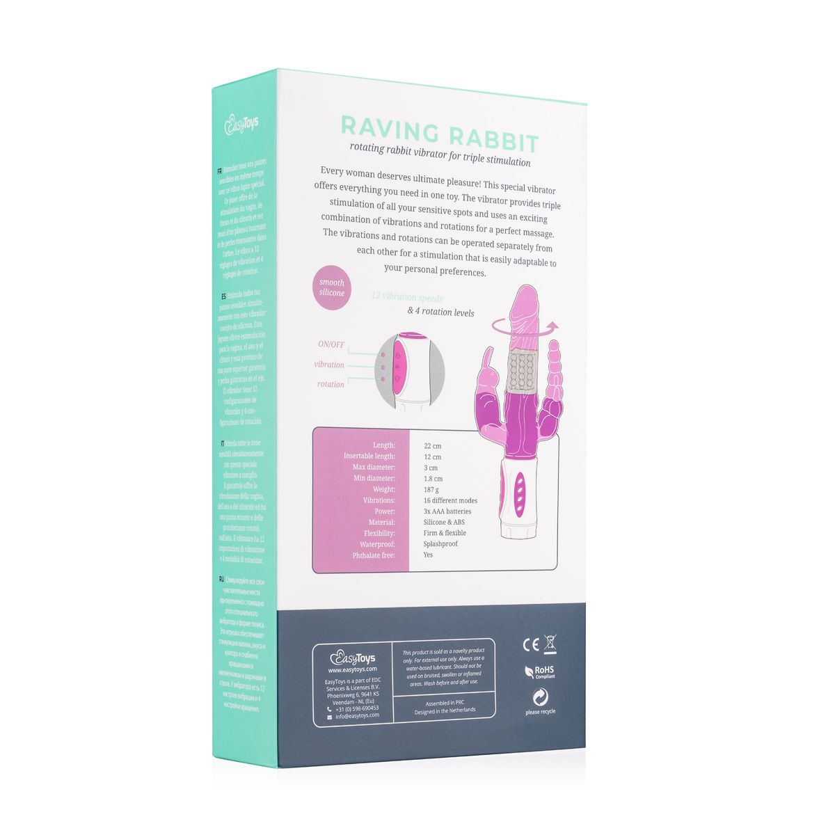 Raving Rabbit Vibrator - Purple