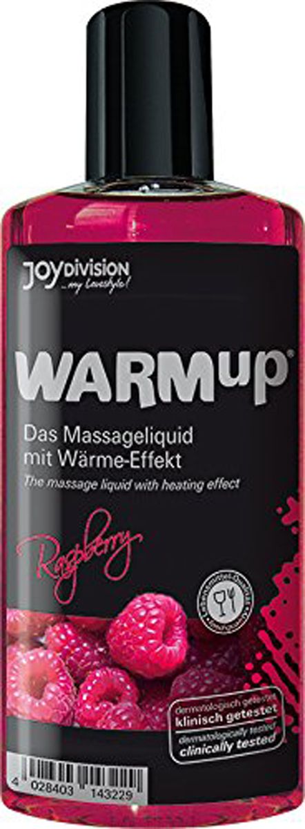 Joydivision WARMup raspberry massage oil 150 ml bottle