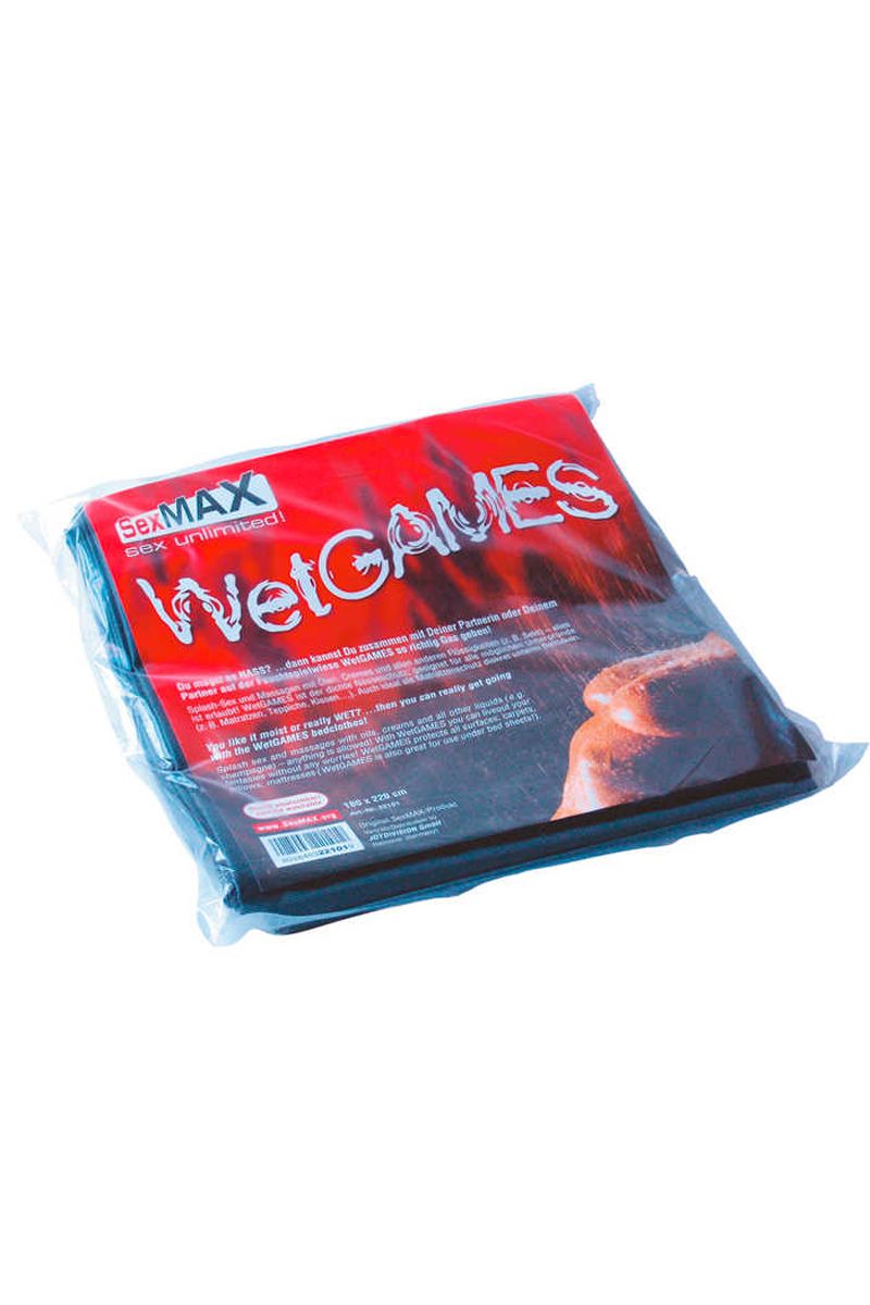 SexMAX WetGAMES Vinyl Sheet 180 x 220 cm - Black
