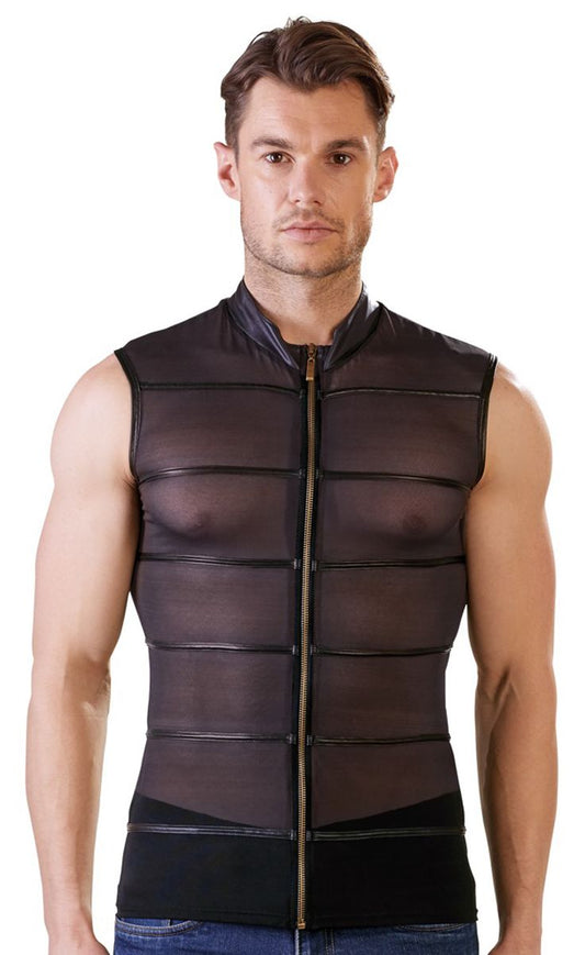 Powernet Shirt With Wetlook Stripes
