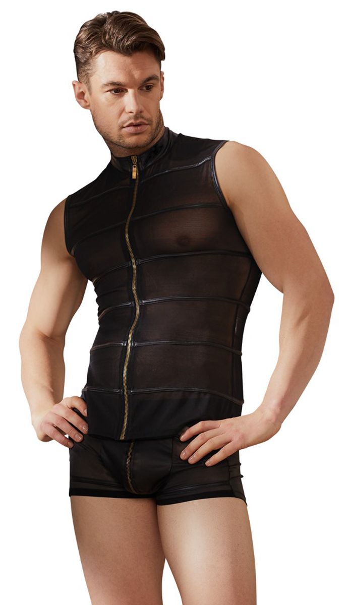 Powernet Shirt With Wetlook Stripes
