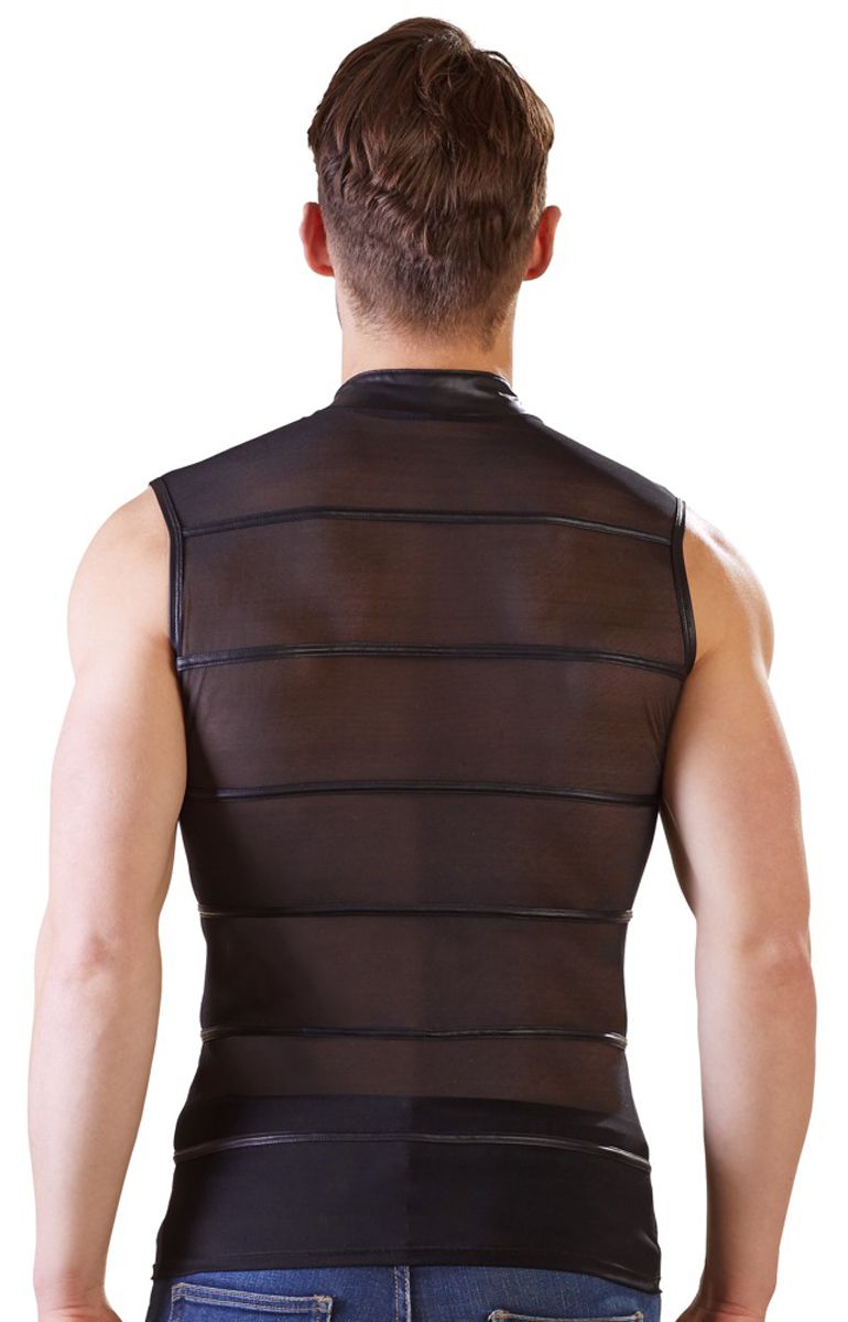 Powernet Shirt With Wetlook Stripes