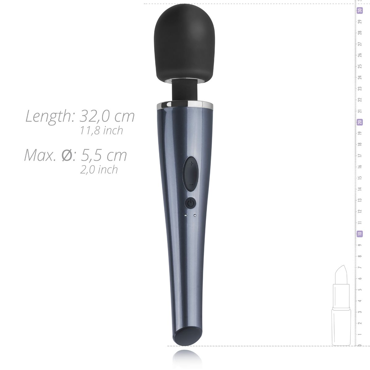 Teazers – Black Lightning Wand Vibrator – Black