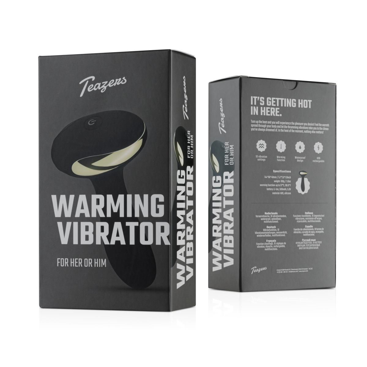 Teazers – Heat Of The Moment Butt Plug Vibrator – Black