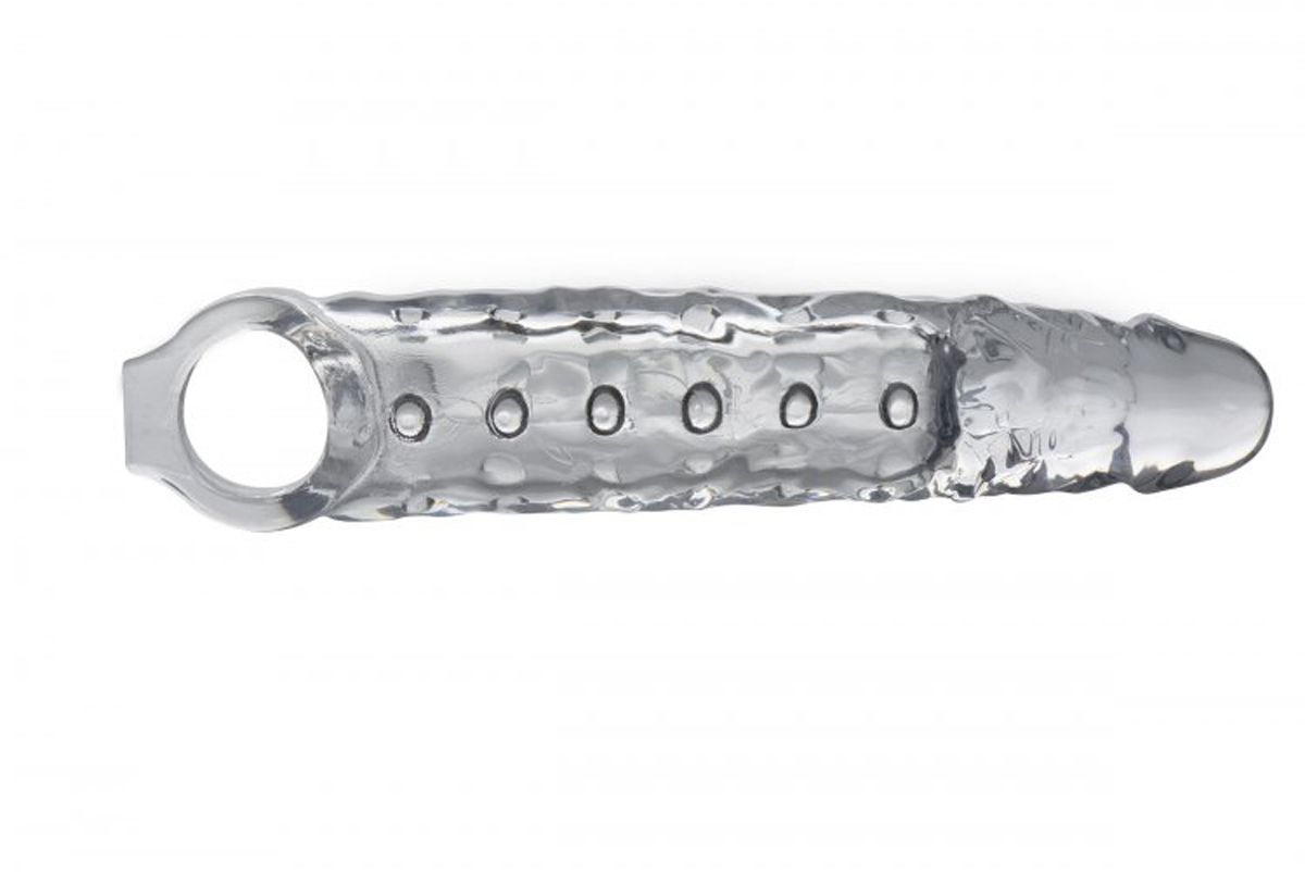 Extender Penis Sleeve With Nubs - Clear