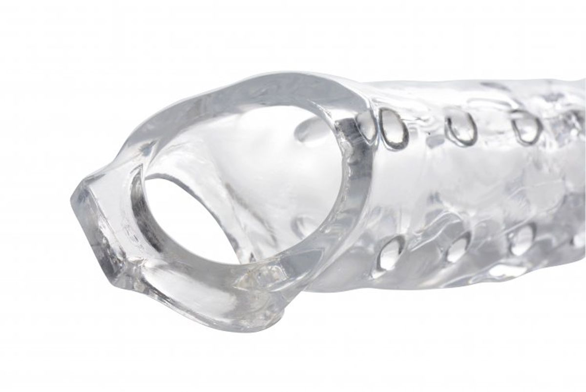 Extender Penis Sleeve With Nubs - Clear