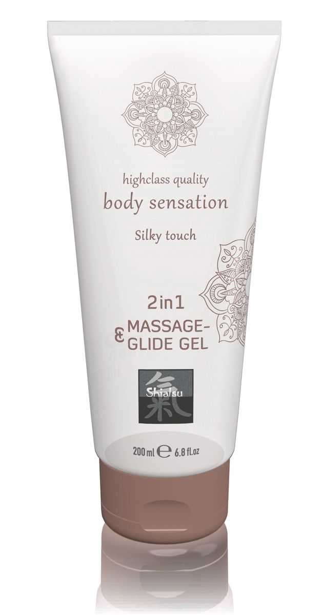 Shiatsu Massage and Glide Gel 2 in 1 Silky Touch tube in soft neutral shade