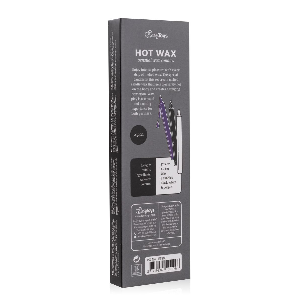 Easytoys Fetish - Sensual Hot Wax Candles - 3 pcs