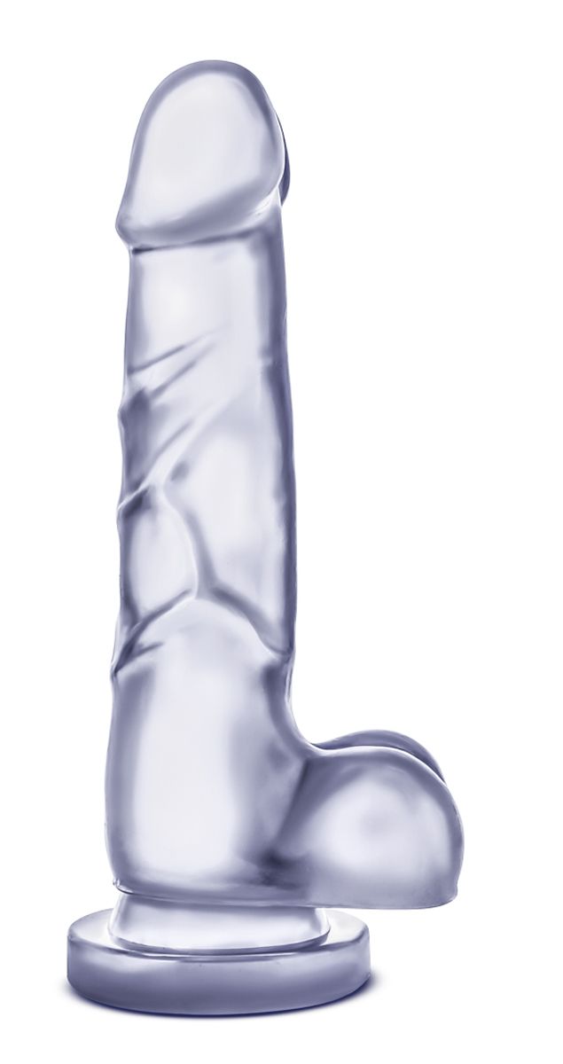 B Yours Sweet 'n Hard Dildo With Balls Clear