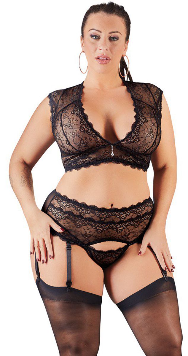 Lace Suspender Set