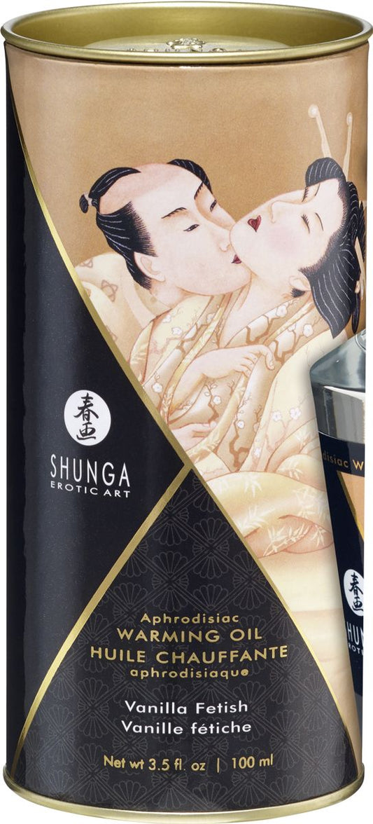 Shunga - Aphrodisiac Warming Massage Oil Vanilla Fetish - 100 ml