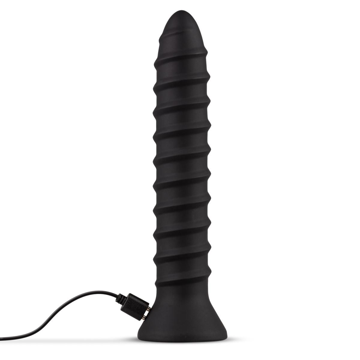 Screwed Plug Anal Vibrator - Large