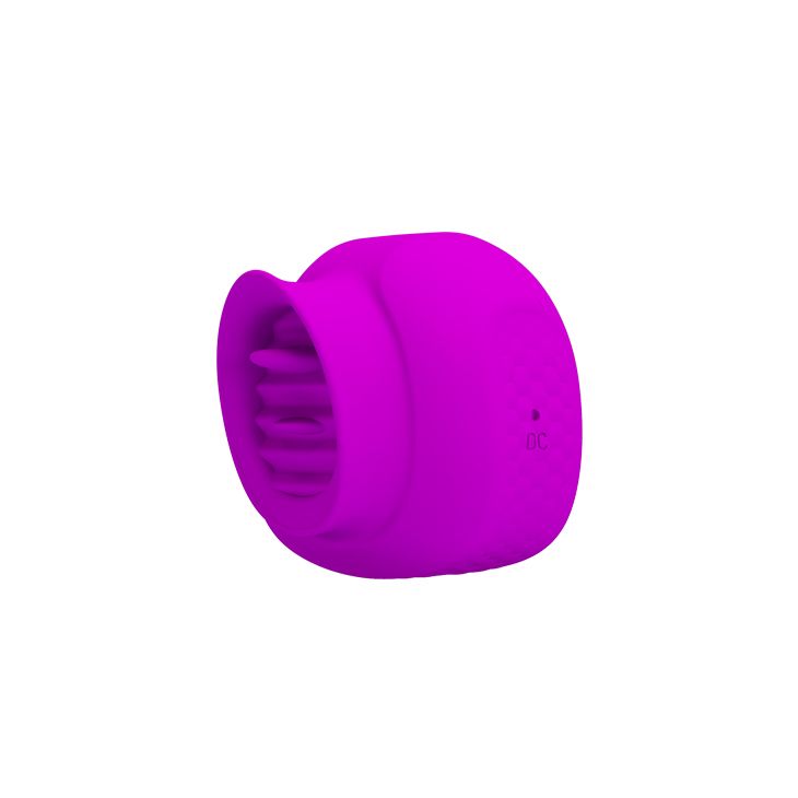 Pretty Love Estelle pink clitoral vibrator with ridged opening
