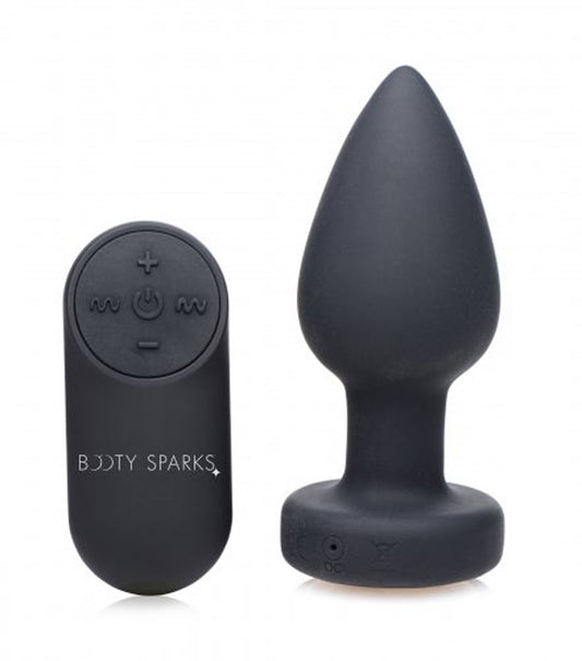 Booty Sparks - Vibrating LED Light Butt Plug - Medium