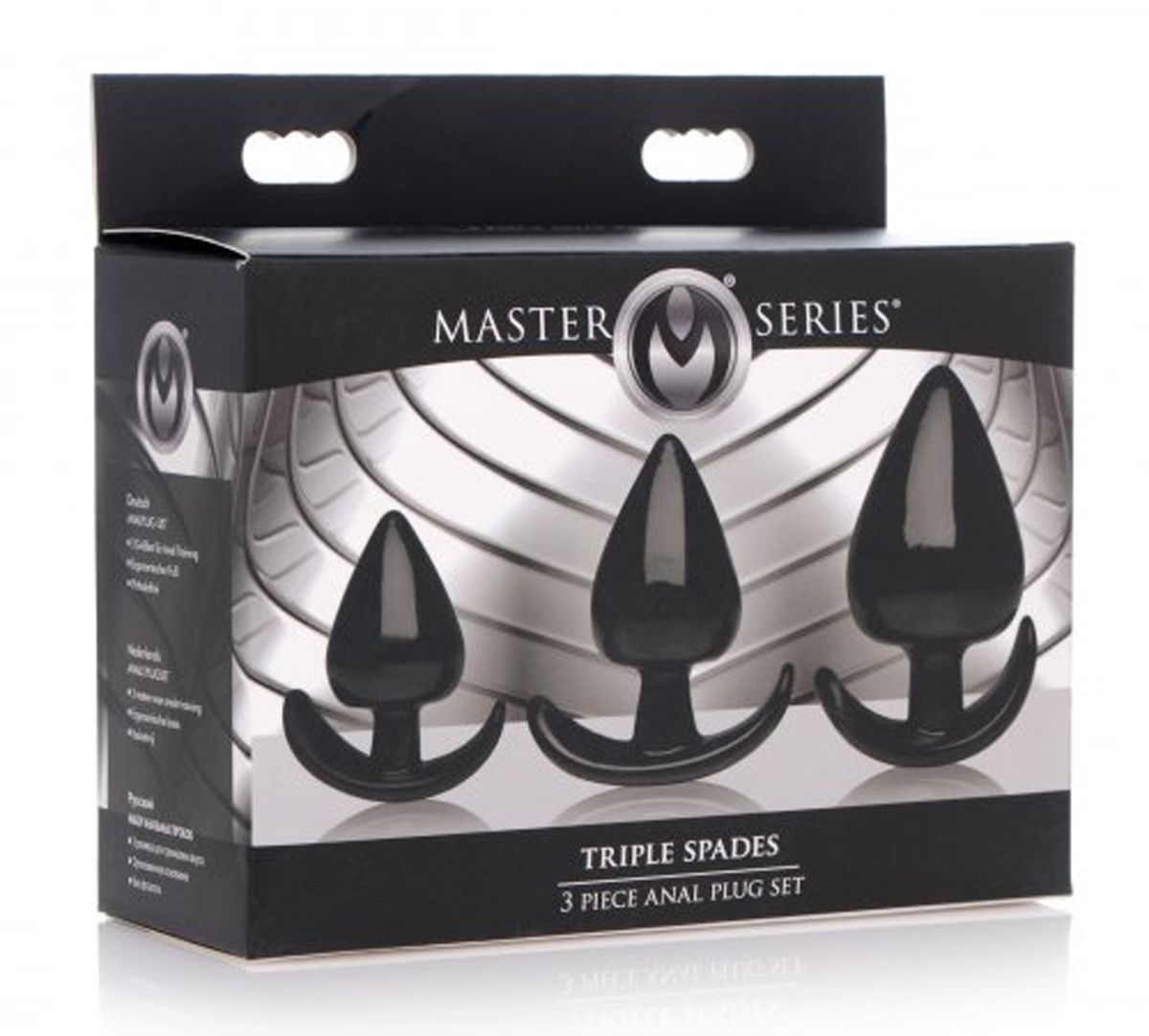 Triple Spades 3-Piece Anal Plug Set
