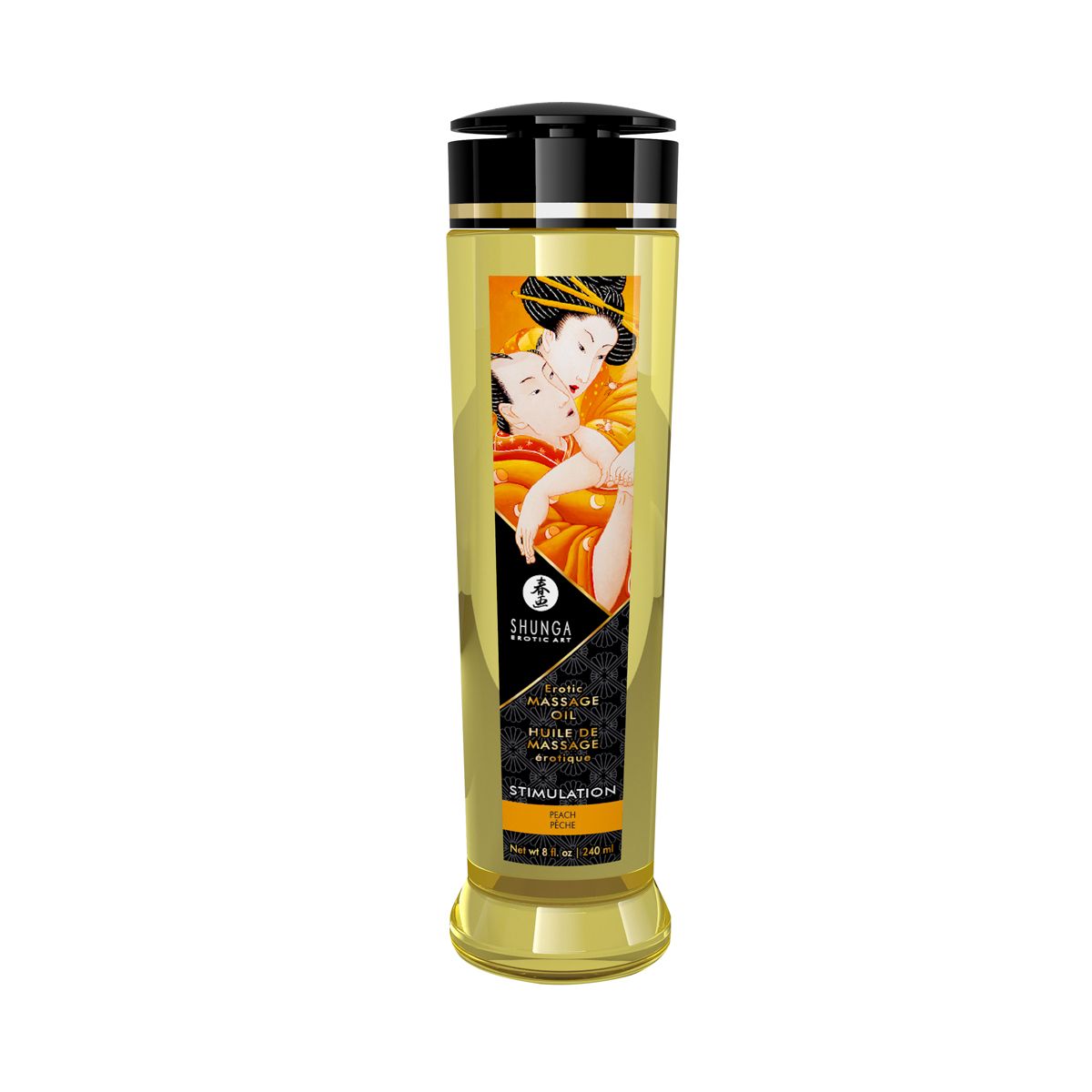 Shunga Stimulation Peach massage oil 240 ml bottle