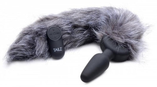 Vibrating Anal Plug With Tail - Fox