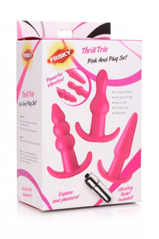 Thrill Trio Anal Plug - Set of 3 - Pink