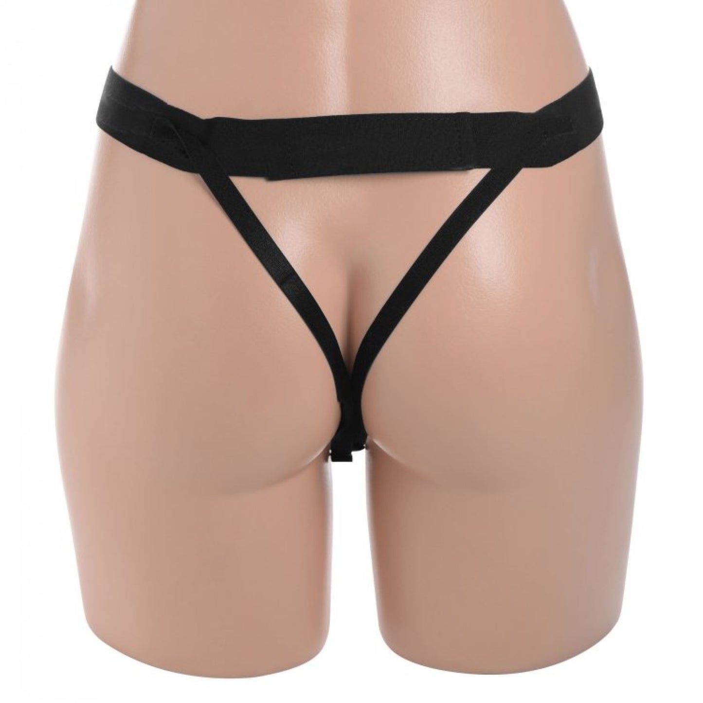 Hollow Strap-On Silicone Dildo With Harness