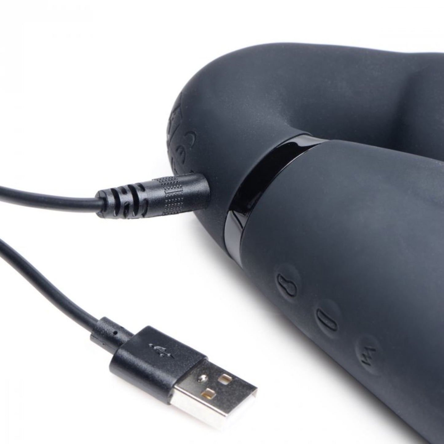 Swirl Vibrating Strapless Strap-On - Black