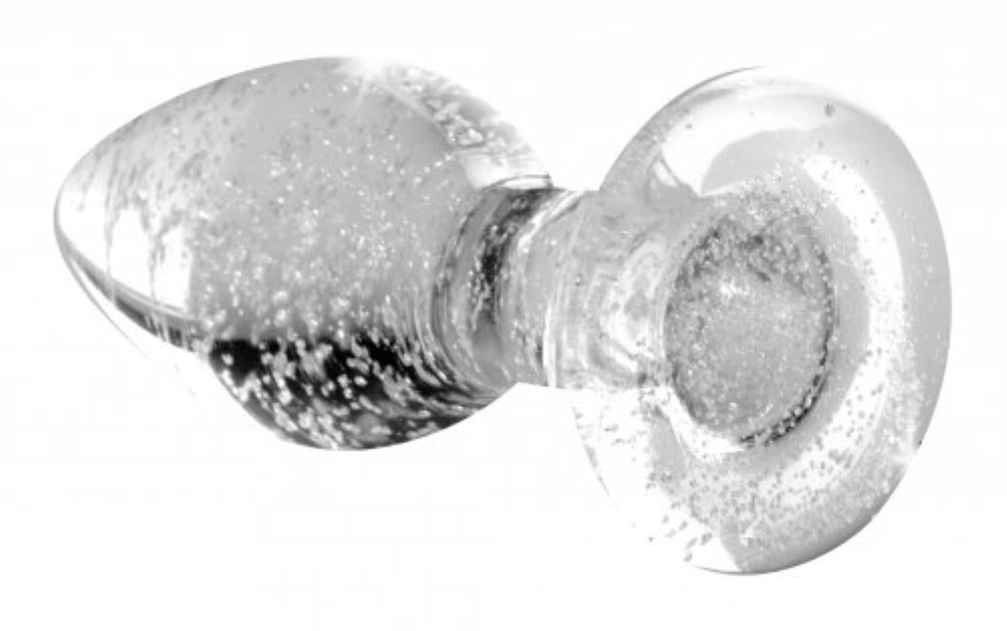 Glow-In-The-Dark Glass Anal Plug - Small