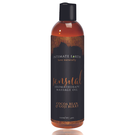 Intimate Earth - Sensual Massage Oil  Cocoa Bean And Goji Berry - 120 ml
