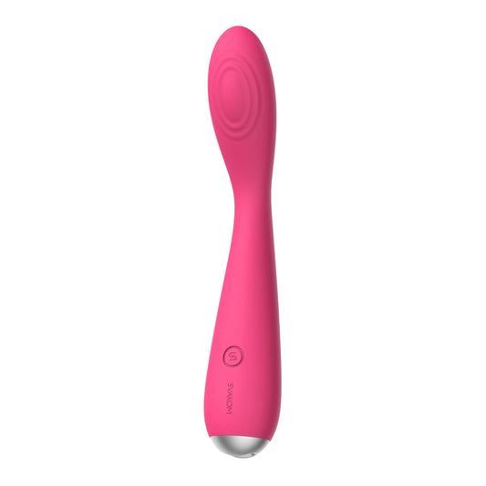 Red SVAKOM Iris G-Spot And Clitoris Vibrator Plum Red